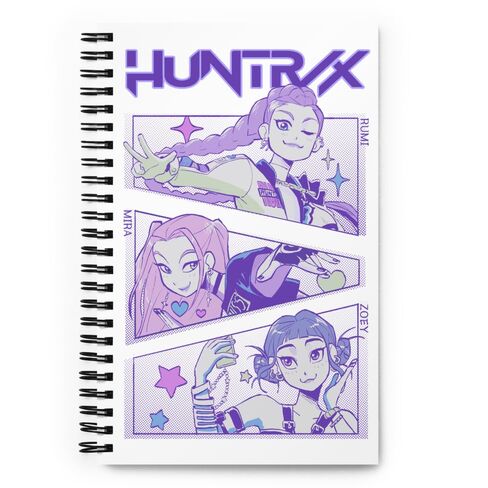 KPop Demon Hunters Huntrix 5.5" × 8.5" Spiral Notebook in Saudi Arabia