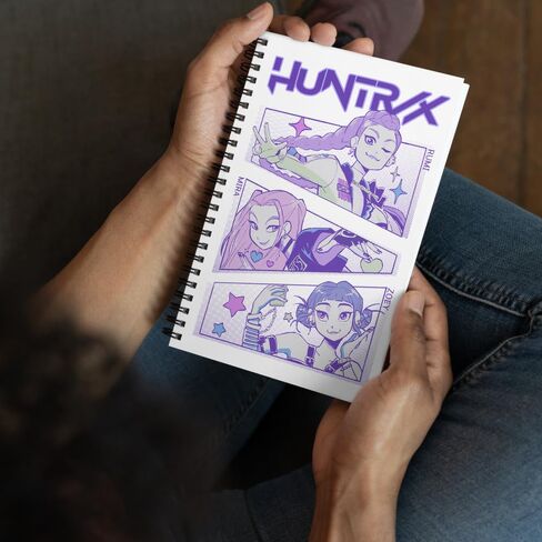 KPop Demon Hunters Huntrix 5.5" × 8.5" Spiral Notebook in Saudi Arabia