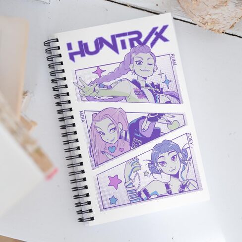 KPop Demon Hunters Huntrix 5.5" × 8.5" Spiral Notebook in Saudi Arabia