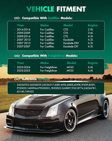 SCITOO Automatic Transmission Filter Kit suitable for Cadillac CTS for Chevrolet Express 1500 Express 2500 for GMC Sierra 3500 HD 2007-2024 Transmission Filter And Gasket Kit TF209,PTK20022,TOS18774 in Saudi Arabia