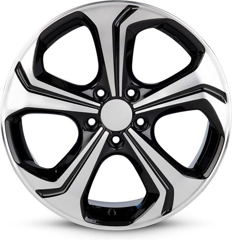 For 2014-2015 Honda Civic 18 Inch Black Machine Face (Diamond Cut) Black Rim - OE Direct Replacement - Road Ready Car Wheel in Saudi Arabia