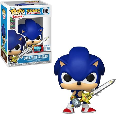 Funko Pop! Games Sonic with Caliburn Vinyl Figure, 2025 Fall Convention Limited Edition, 3.8 inches in Saudi Arabia