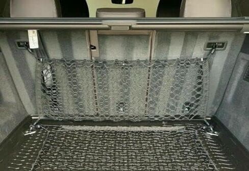 Qty.2 Trunk Organizer Cargo Net for AUDI Q8 SQ8 2019-2025 – Envelope + Floor Style Cargo Nets for SUV – Premium Mesh Car Trunk Organizer Vehicle Carrier Storage –Compatible with Q8 SQ8 in Saudi Arabia