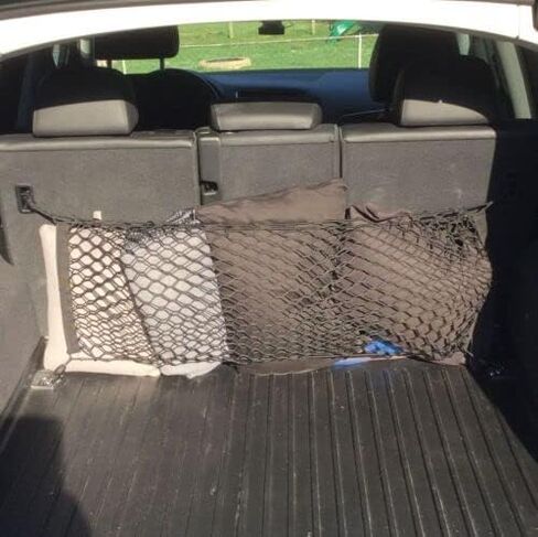 Qty.2 Trunk Organizer Cargo Net for AUDI Q8 SQ8 2019-2025 – Envelope + Floor Style Cargo Nets for SUV – Premium Mesh Car Trunk Organizer Vehicle Carrier Storage –Compatible with Q8 SQ8 in Saudi Arabia