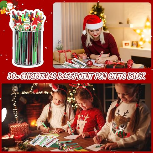 60 Sets Christmas Gnome Pens Bulk Xmas Gnome Themed Gifts Ballpoint Retractable Pen with Inspirational Bookmarks for Christmas Party Favors Goodie Bags Stuffer Students Staff Office in Saudi Arabia