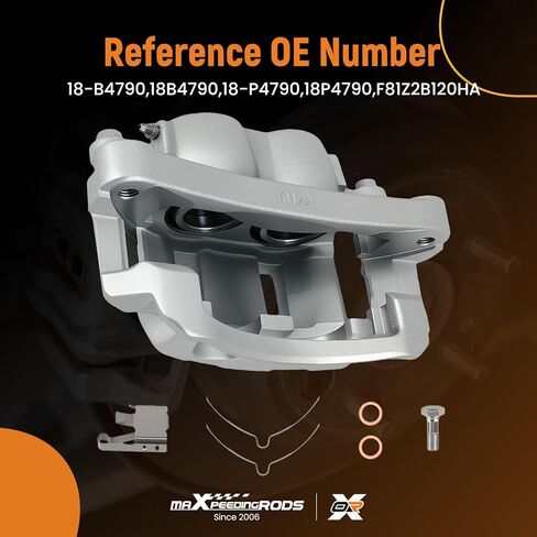 maXpeedingrods Front Brake Caliper w/Bracket Passenger for Ford Excursion F-350 Super Duty V8, 18-B4790 18B4790 18-P4790 18P4790 F81Z2B120HA YC3Z2B120CA 1C3Z2B120AA SLB1669 in Saudi Arabia