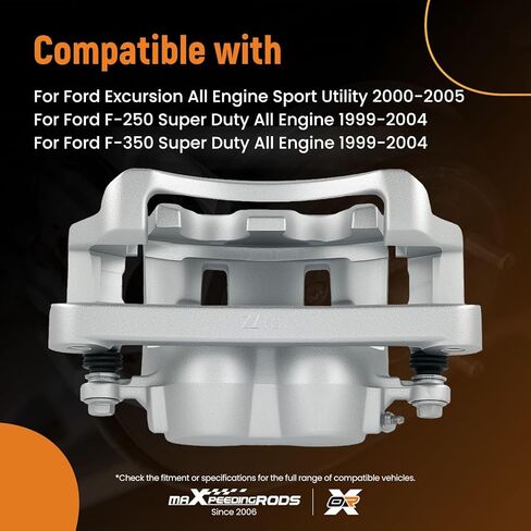 maXpeedingrods Front Brake Caliper w/Bracket Passenger for Ford Excursion F-350 Super Duty V8, 18-B4790 18B4790 18-P4790 18P4790 F81Z2B120HA YC3Z2B120CA 1C3Z2B120AA SLB1669 in Saudi Arabia