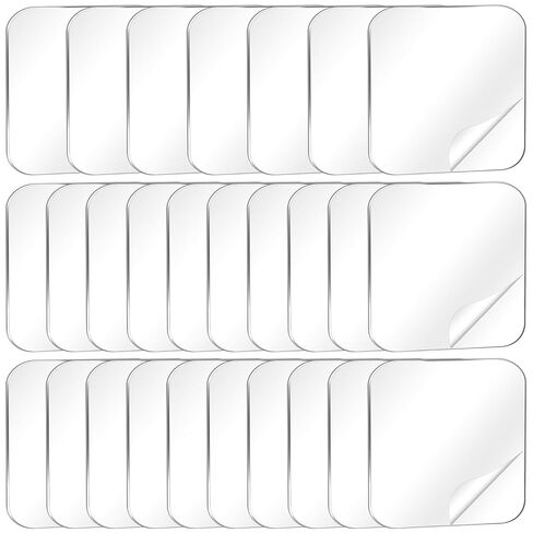 20 Pcs Tape Double Sided Wall Adhesive Pads, Waterproof Double Sided Tape, Transparent Strong Square Sticky Patch for Walls Hanging, Windows DIY Crafts Home Office Use, 2.24 Inch in Saudi Arabia