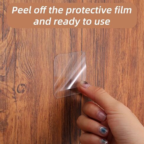 20 Pcs Tape Double Sided Wall Adhesive Pads, Waterproof Double Sided Tape, Transparent Strong Square Sticky Patch for Walls Hanging, Windows DIY Crafts Home Office Use, 2.24 Inch in Saudi Arabia
