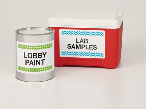Avery Durable White Cover Up ID Labels for Laser Printers, 5" x 8.125", Pack of 100 (6579) in Saudi Arabia