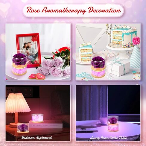 هدايا عيد ميلاد للنساء، هدايا وردة عيد الأم للأم من ابنتها، هدايا زهرة الورد الأبدية لها، هدية للأم من حجر الكريستال العلاجي العطري، هدية للأم من الورد الأحمر، للزوجة (وردي) in Kuwait