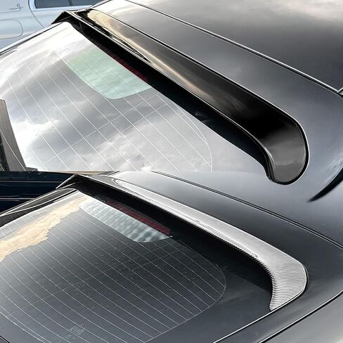 سبويلر خلفي للسيارة لسيارة Mercedes-Benz GLC-Class Coupe C254 2023 2024 2025، جناح سبويلر خلفي للسيارة، ملحقات خارجية مطورة من بلاستيك ABS عالي التأثير. جناح سبويلر للسقف، أسود لامع in Saudi Arabia