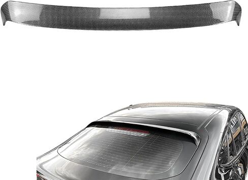 سبويلر خلفي للسيارة لسيارة Mercedes-Benz GLC-Class Coupe C254 2023 2024 2025، جناح سبويلر خلفي للسيارة، ملحقات خارجية مطورة من بلاستيك ABS عالي التأثير. جناح سبويلر للسقف، أسود لامع in Saudi Arabia
