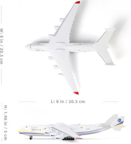 1/400 Scale Antonov-225 Mriya Military Transport Aircraft Miniature Ukrainian Painting Metal Diecast Carrier Airplane Model with Metal Stand in Saudi Arabia