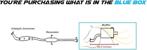 Northeastern Exhaust | Stainless Steel Exhaust Rear Muffler Compatible for Honda CR-V 2002-2006 2.4L | Free Gasket, Hanger, and Spring Bolt Kit Included in Saudi Arabia