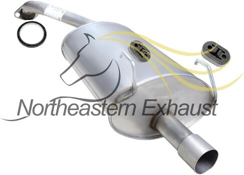 Northeastern Exhaust | Stainless Steel Exhaust Rear Muffler Compatible for Honda CR-V 2002-2006 2.4L | Free Gasket, Hanger, and Spring Bolt Kit Included in Saudi Arabia