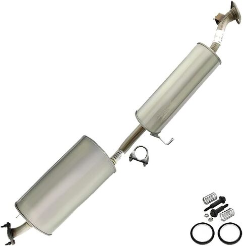 Exhaust Resonator Muffler Compatible for 2003-2011 Honda Element 2.4L | Stainless Steel | Northeastern Exhaust | Free Gasket Included | Direct-Fit Replacement in Saudi Arabia