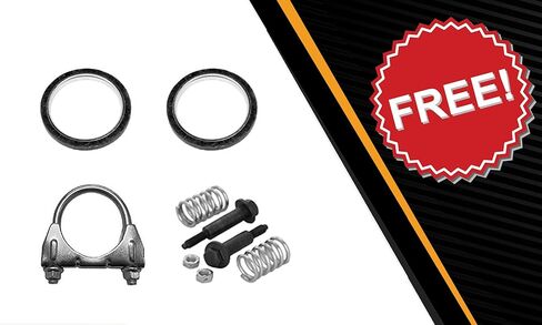 Exhaust Resonator Muffler Compatible for 2003-2011 Honda Element 2.4L | Stainless Steel | Northeastern Exhaust | Free Gasket Included | Direct-Fit Replacement in Saudi Arabia
