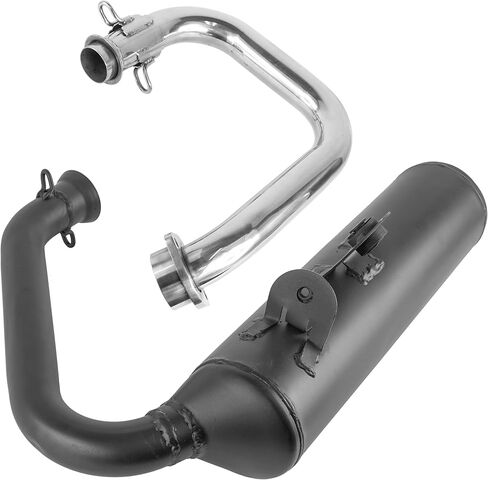Caltric Exhaust Muffler and Pipe Compatible with Yamaha Viking VI YXC700 4X4 2015 2016 2017 2018 2019 2020 2021 in Saudi Arabia