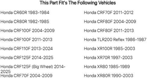 حذاء فرامل تاسك - كربون متوافق مع هوندا CRF110F 2013-2025 in Saudi Arabia