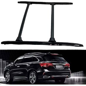 حامل سقف متقاطع 4 قطع من US Stock يناسب Acura MDX 2014 2015 2016 2017 2018 2019 2020 2021 حامل سقف جانبي للقضبان المتقاطعة لنقل البضائع، أسود in Kuwait