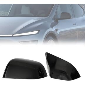 غطاء مرآة الرؤية الخلفية اليسرى من AUCERAMIC 149559300A أسود متوافق مع طراز Tesla Y 2020-2024 in Saudi Arabia