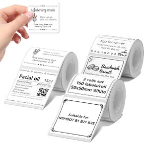 NIIMBOT 2 Rolls Labels for B1/B21/B3S Label Maker, 34 x 34 mm (1.34'' x 1.34'') 200 Labels/Roll, Thermal Label Tape for Home Office Small Business Labeling Tape Replacement(Colorful) in Saudi Arabia