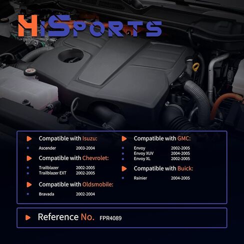 HiSport Fuel Injection Pressure Regulator Compatible with Isuzu Ascender for Chevrolet Trailblazer EXT for GMC for Oldsmobile, 4.0 Bar Replaces PR4089 in Saudi Arabia