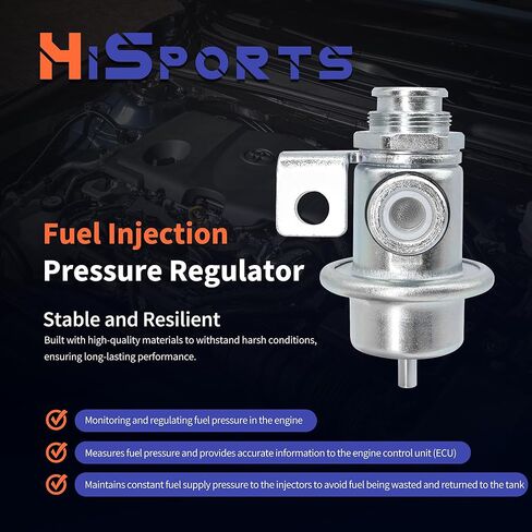 HiSport Fuel Injection Pressure Regulator Compatible with Isuzu Ascender for Chevrolet Trailblazer EXT for GMC for Oldsmobile, 4.0 Bar Replaces PR4089 in Saudi Arabia