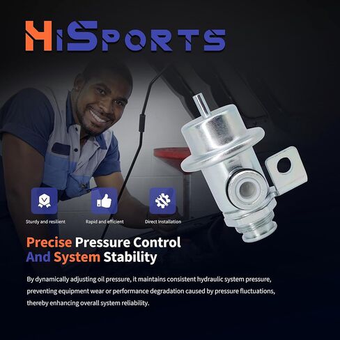 HiSport Fuel Injection Pressure Regulator Compatible with Isuzu Ascender for Chevrolet Trailblazer EXT for GMC for Oldsmobile, 4.0 Bar Replaces PR4089 in Saudi Arabia