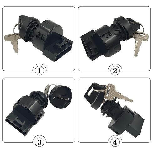 4011002 Ignition Key Switch, 3 Position 6 Pins for 2001-2018 Polaris Ranger, RZR, Sportsman,170 300 325 400 425 450 500 550 570 600 700 800 850 900 1000 4, Replace 4012165 4010390 2878509 in Saudi Arabia