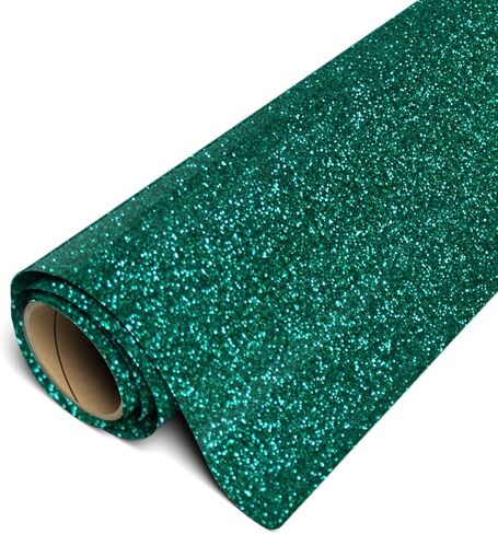 Siser Glitter HTV 12"x3ft Roll (Emerald) Iron on Heat Transfer Vinyl in Saudi Arabia