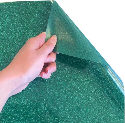 Siser Glitter HTV 12"x3ft Roll (Emerald) Iron on Heat Transfer Vinyl in Saudi Arabia