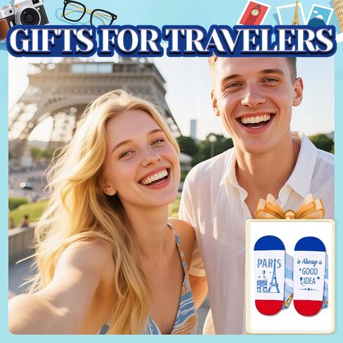 HAPPYPOP Paris Gifts Frenchie French France هدايا السفر للنساء والرجال، جوارب باريس Frenchie France جوارب السفر in Saudi Arabia