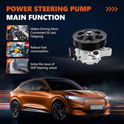 Daysyore Power Steering Pump 20-38771 Fits for 1996-2001 Cherokee, 1997-2023 XJ Wrangler Power Assist Pump, Replace OE 86-00274, RL087871AE, AD55-7140 in Kuwait