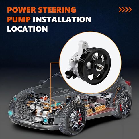 Daysyore Power Steering Pump 20-38771 Fits for 1996-2001 Cherokee, 1997-2023 XJ Wrangler Power Assist Pump, Replace OE 86-00274, RL087871AE, AD55-7140 in Kuwait