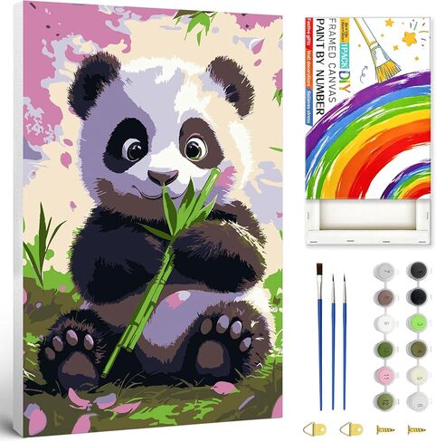 QQFQQF Paint by Numbers kit for Adults,Cat Paint by Numbers,Animal Paint by Number Adult with Frame, Elegant Gift Box Packaging Holiday Gift Ready 8x12 in（No Wrinkles） in Saudi Arabia