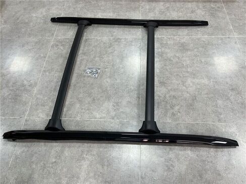 حامل سقف متقاطع 4 قطع من US Stock يناسب Acura MDX 2014 2015 2016 2017 2018 2019 2020 2021 حامل سقف جانبي للقضبان المتقاطعة لنقل البضائع، أسود in Kuwait