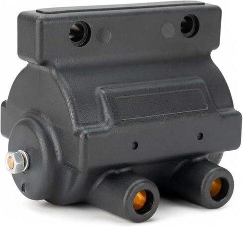 ​​Single Fire Ignition Coil 53-434 for Harley | 3 Ohm Fits Twin Cam Evo Softail Dyna Touring | 1999-2018 Replacement Coil Compatible with Bobber Chopper Custom in Saudi Arabia