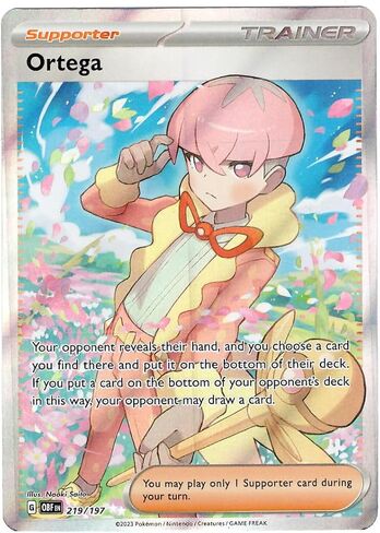 Pokemon - Ortega 219/197 - Obsidian Flames - Ultra Rare - Full Art in Saudi Arabia