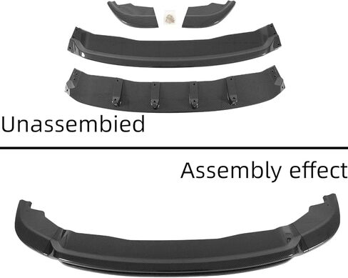 Front Bumper Lip Splitter Glossy Black 4Pcs for Dodge Durango SRT GT/Pursuit/R/T/SXT 2021-2026 Models (Excluding Hellcat Models) in Saudi Arabia