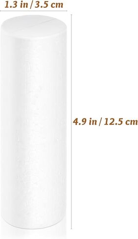 6 قطع من اسطوانات الرغوة مقاس 5 بوصات للحرف اليدوية، وقضبان أنبوب الرغوة، اسطوانة من البوليسترين الأبيض لتشكيل تنسيقات الزهور in Kuwait