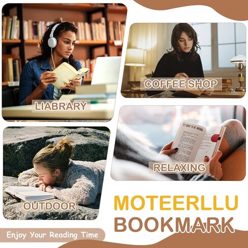 MOTEERLLU Bygone Mark إشارة مرجعية مع حامل قلم، علامة كتاب مغناطيسية جلدية أولية مخصصة، إشارات مرجعية مخصصة للنساء والرجال، هدية مثالية لمحبي الكتب والقراء in Kuwait