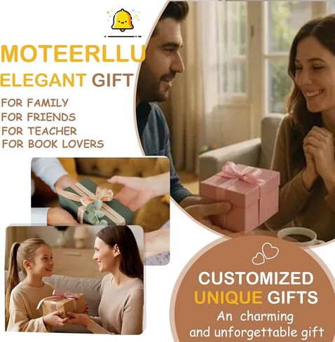 MOTEERLLU Bygone Mark إشارة مرجعية مع حامل قلم، علامة كتاب مغناطيسية جلدية أولية مخصصة، إشارات مرجعية مخصصة للنساء والرجال، هدية مثالية لمحبي الكتب والقراء in Kuwait