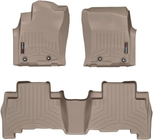 Weathertech Custom Fit FloorLiners for Toyota 4Runner, GX, 1st & 2nd Row (444931-442862), Black in Saudi Arabia