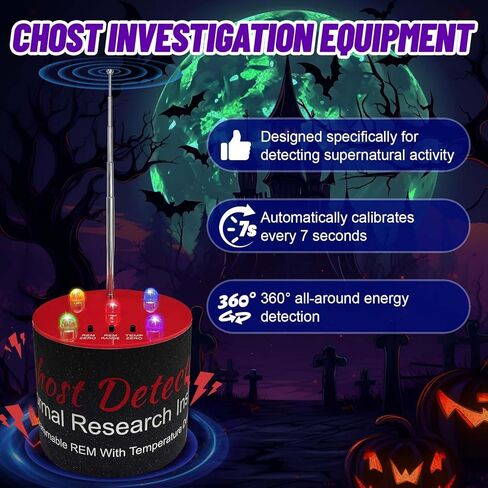 قطعتان من عدادات EMF، 5 كاشف للمجال المغناطيسي LED، جهاز اختبار معدات صيد الأشباح، عداد كهرومغناطيسي محمول 50 هرتز - 20,000 هرتز للداخلية والخارجية in Saudi Arabia
