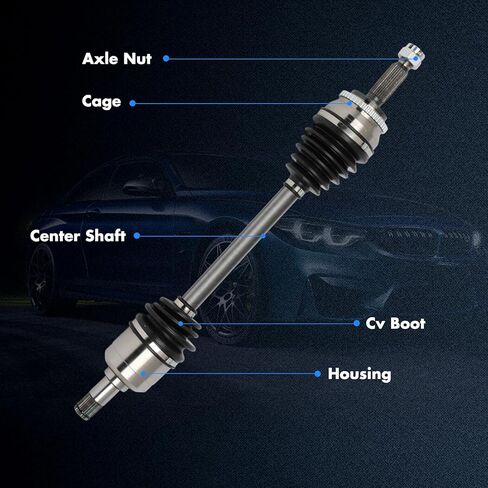 Front Left/Right CV Axle Shaft Assembly Fit for 2006-2012 for Mitsubishi Eclipse 2.4L 2007 for Mitsubishi Galant 2.4L SE Model Only CV Axle OE 66-3475 60-3475 66-3474 60-3474 663474 603474 in Saudi Arabia