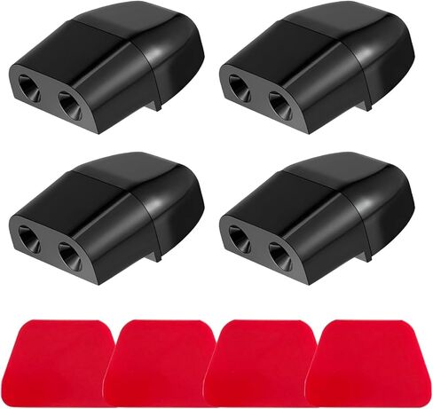 4 PCS Deer Whistles for Car, Deer Warning Whistle Wind Activated Safety Alert with Adhesive Tape, Animal Alert Device Avoid Collision for Sedans Trucks Motorcycles, Car Accessories (Black) in Saudi Arabia