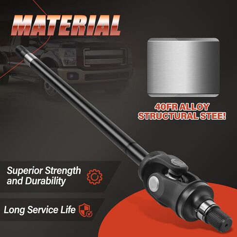 Axle Shaft Assembly Compatible with Ford F250 F350 Super Duty 2005-2012, with Dana Super 60 Front Axle, Front Right Passenger Side# 10013778 in Saudi Arabia