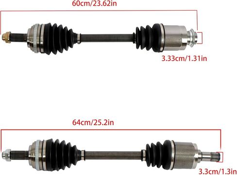 2 × استبدال مجموعة محور السيرة الذاتية الأمامية لقاعدة RSX 2002-2006 L4 2.0L لاستبدال 66-4209 66-4210 in Saudi Arabia